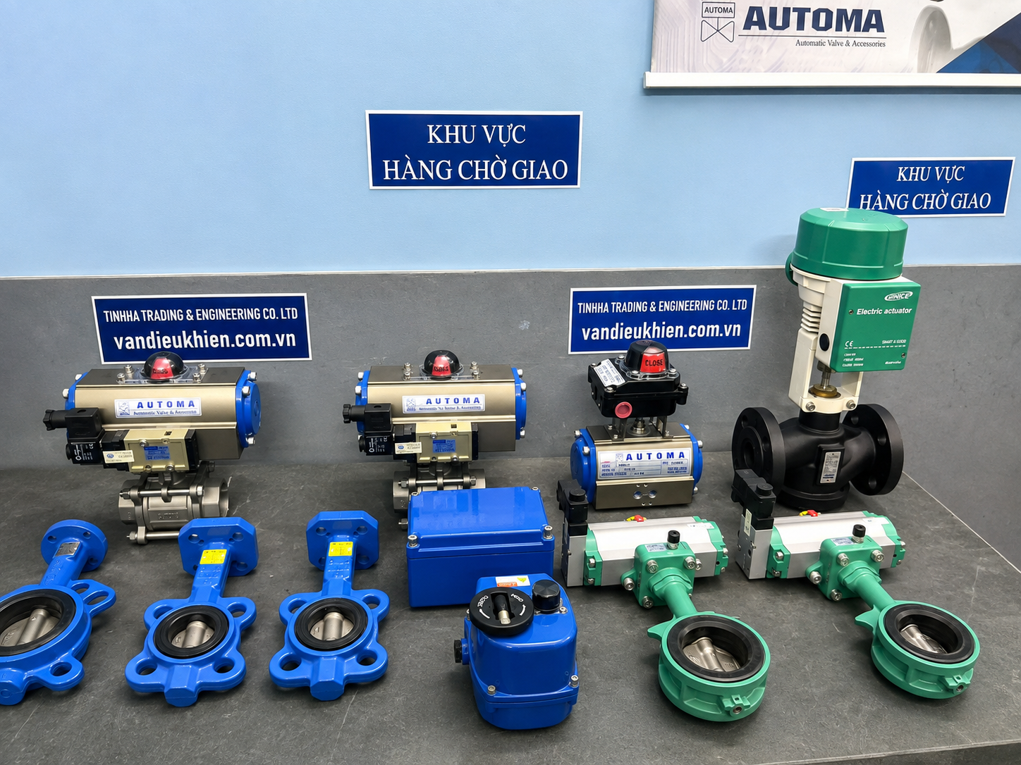 C&aacute;c sản phẩm van điều khiển v&agrave; thiết bị c&ocirc;ng nghiệp Tinh H&agrave; cung cấp